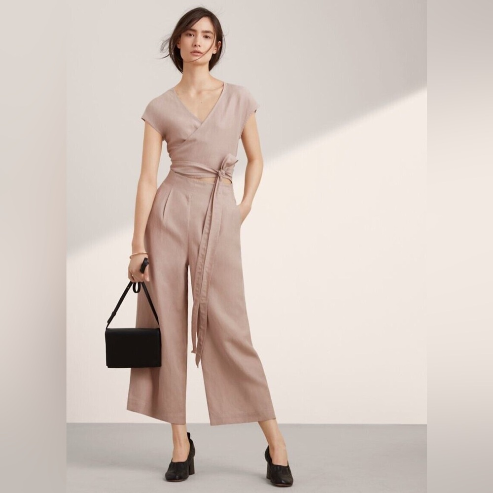 Aritzia Wilfred Brax Jumpsuit Beige Size 4